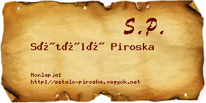 Sétáló Piroska névjegykártya